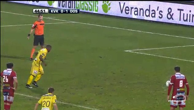 Gohy Penalty GOAL (0:1) KV Kortrijk vs KV Oostende