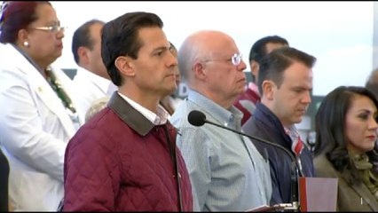 Peña Nieto encabeza minuto de silencio por víctimas de explosión en Tultepec