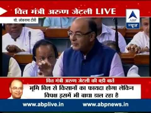 Finance minister Arun Jaitley targets Rahul Gandhi in Lok Sabha