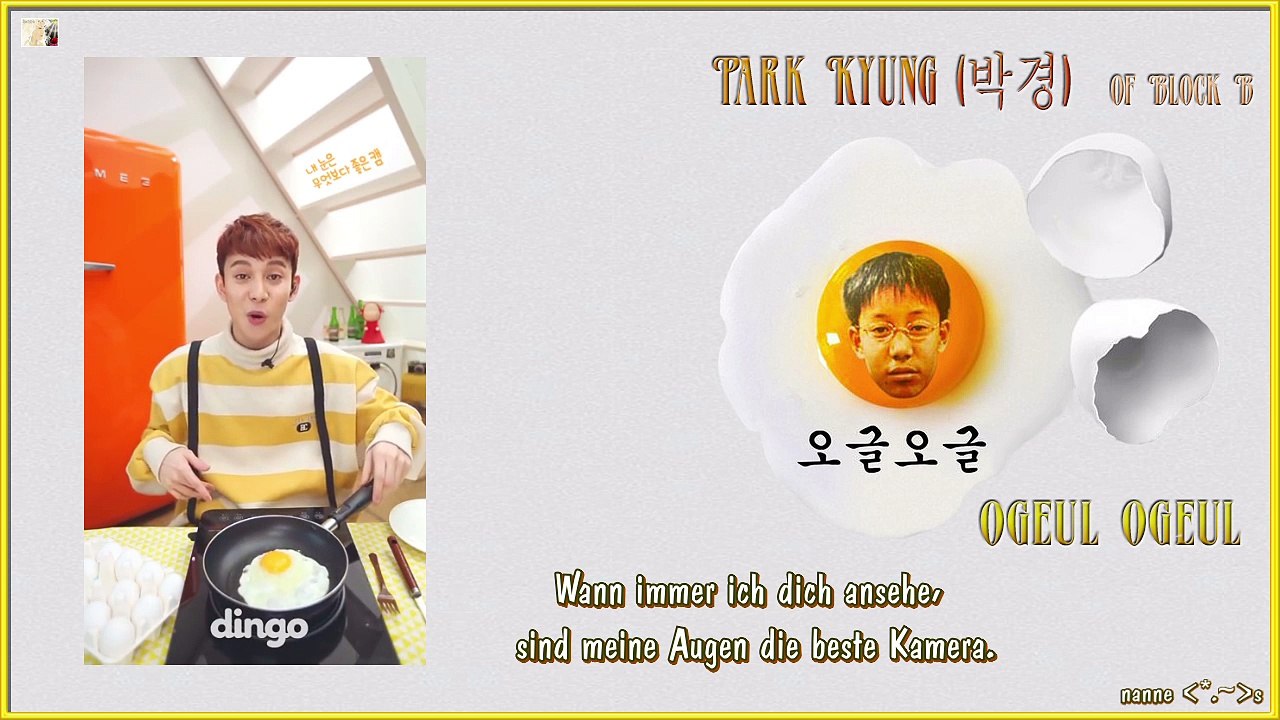 Park Kyung of Block B - Ogeul Ogeul k-pop [german Sub]