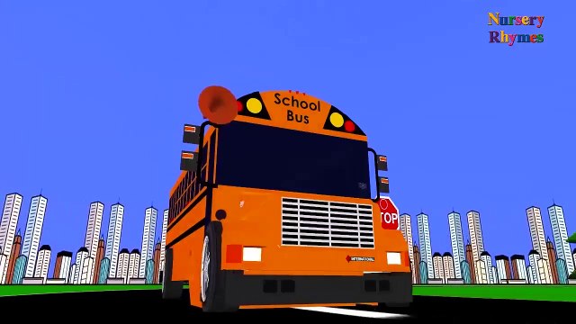 The Wheels On The Bus Go Round And Round - English Nursery Rhymes Collection of Five Rhymes