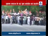 Youth Congress workers protest outside Sushma’s residence; demands resignation