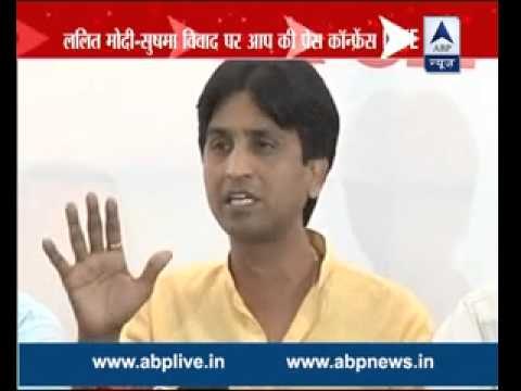 AAP leader Kumar Vishwas asks for Sushma’s clarification for helping Lalit Modi