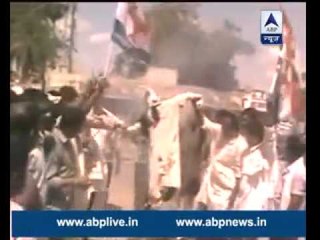 Congress protests against Ashwini Chaoubey's 'pootna' comment on Sonia Gandhi