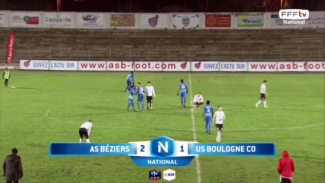 Victoire de l'AS Béziers 2 à 1 face à l' US Boulogne