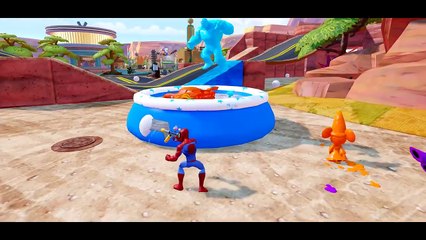 Playground Pool Fun Colors Balls Spiderman Hulk & Mickey Mouse + Disney Pixar Cars Lightning McQueen