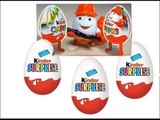 открывает 3 шоколадных яица с сюрпризом Киндер Сюрприз Kinder Surprise из коллекции