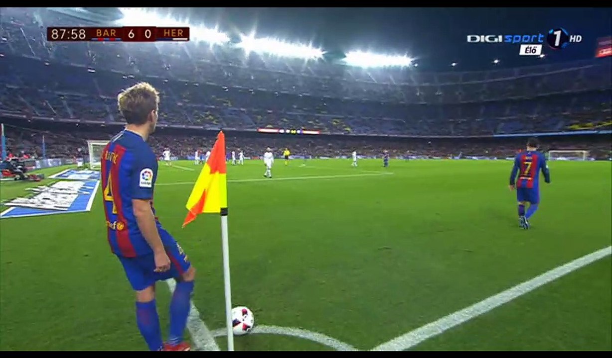 Arda Turan Goal HD - Barcelona 7-0 Hercules - 21.12.2016