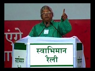 Watch Lalu target inflation and mimic PM Modi