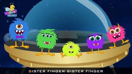 Finger Family Monster Family Nursery Rhyme | Monster Finger Family Songs