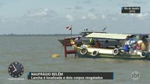 Bombeiros encontram vítimas de naufrágio em Belém