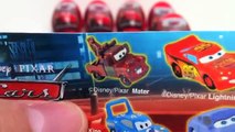 ★8 Disney Cars2 Eggs★ Unwrapping Surprise Toys Pixar Lightning McQueen Mater
