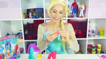 Disney Frozen Elsa in real life coloring game, Crayons, Play Doh, & Fun! w/ Jelly Cola DIY
