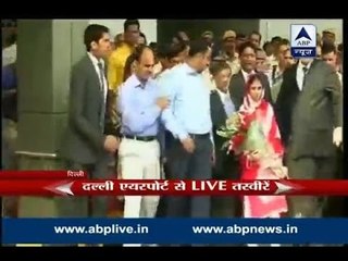 Geeta gets emotional as she steps on Indian soil I watch her first visuals from Delhi airp