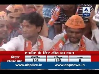 BJP workers conduct 'hawan' to pray for govt formation in Bihar