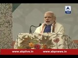 Srinagar: PM delivers his address at the public meeting at Sher-e-Kashmir stadium