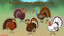 Thanksgiving Songs for Children - Five Little Turkeys - Kids Song by The Learning Station