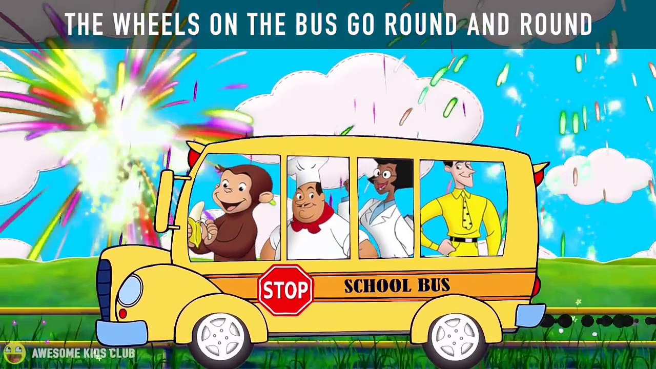 Curious George Wheels on The Bus Song! - video Dailymotion