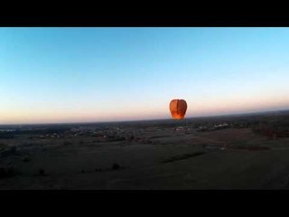 Drone Follows Chinese Lantern on Journey Up to Sky