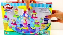 Play Doh Swirl & Scoop Ice Cream Sundae Cone Playdough Donuts Toys Playset