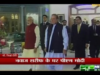PM Modi reaches his Pakistan counterpart Nawaz Sharif's house