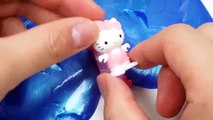 Learn Colors Clay Slime Surprise Toys Hello kitty Inside Out Minions Crystal Slime Learn Colours