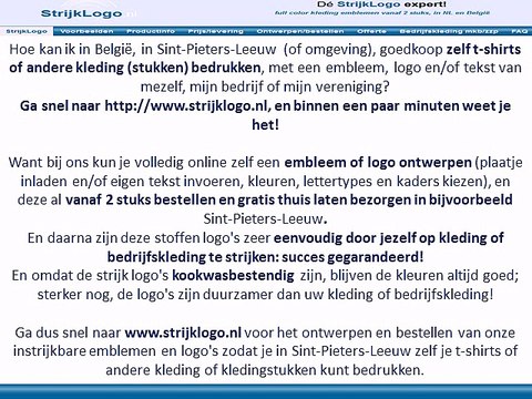 Zelf kleding bedrukken Sint-Pieters-Leeuw