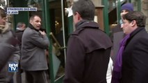 Manuel Valls attaqué à la farine dans la rue à Strasbourg!