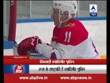 Watch Russian President Valdimir Putin enjoy Ice Hockey