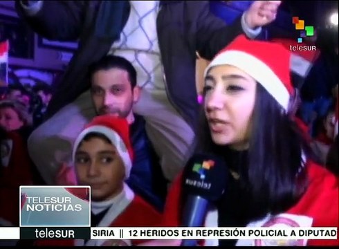 Siria: habitantes de Alepo comienzan festejos navideños
