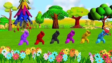 Colors Dinosaurs Nursery Rhymes | Wild Animals Attack | Colors Animals Fighting Video Finger Family