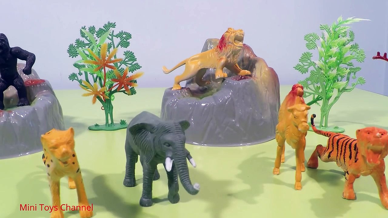 Wild Animals Fun Video for Children - Jungle, Safari Animal Toys
