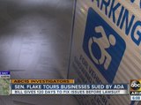 Senator Flake tours businesses sued by ADA