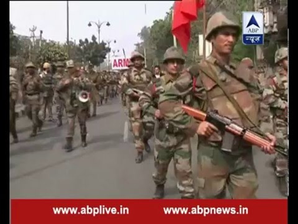 Army conducts flag march on streets of Rohtak