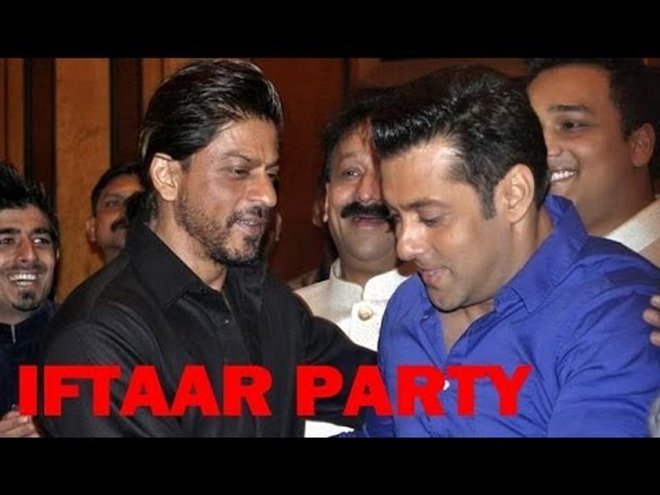 Shah Rukh Khan -- Salman Khan Hug Again at Baba Siddique's Iftaar Party