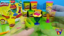 3 x Playdoh Play Sets Playful Pies Ice Cream Treats Cookies Play Doh Compilation