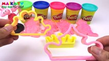 Learn Colors For Children With Play Doh Peppa Pig Toys Party Clown Set