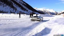 Lamborghini Huracán Doing Donuts and Drifting in the Snow p3