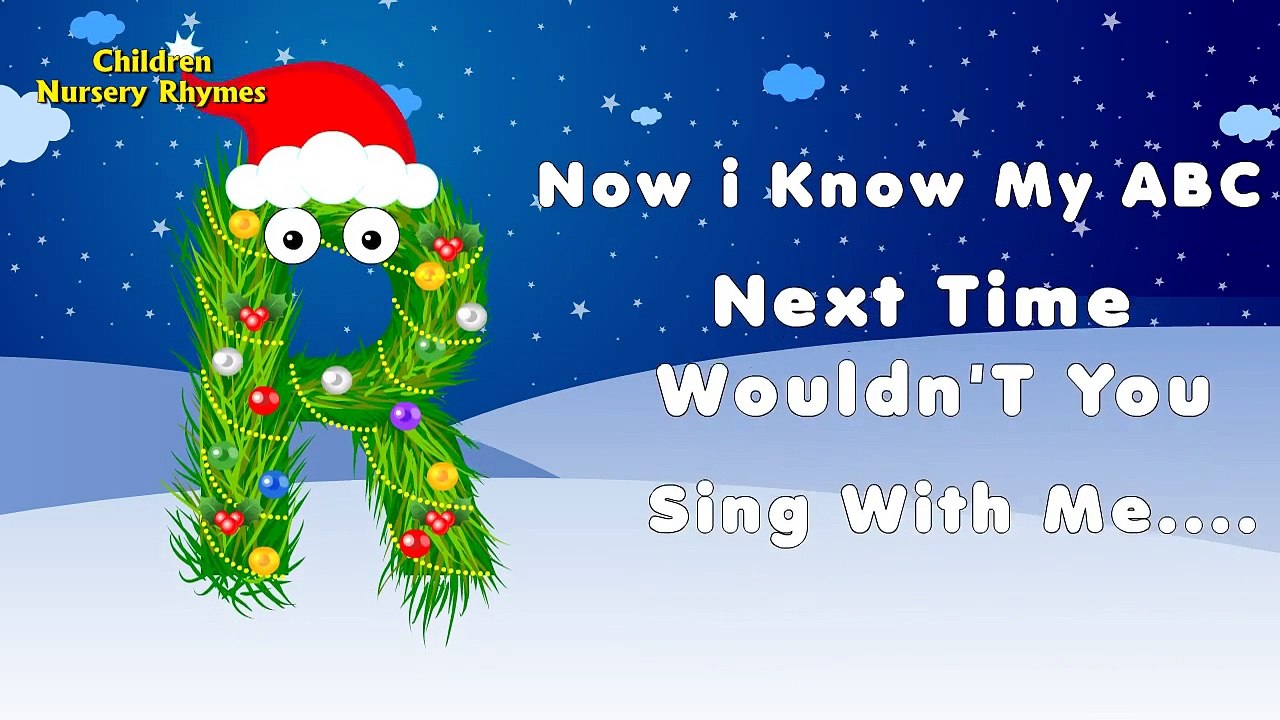 Christmas Tree Alphabet Song for Children Santa Claus ABC Song for Children Phonics