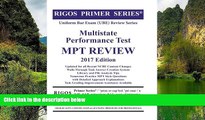 Buy Mr. James J. Rigos Rigos Primer Series Uniform Bar Exam (UBE) Multistate Performance Test