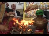 Hindu Sena performs havan for victory of Donald Trump in the US presidential elections