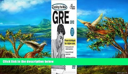 Buy Princeton Review Cracking the New GRE with DVD, 2012 Edition (Graduate School Test