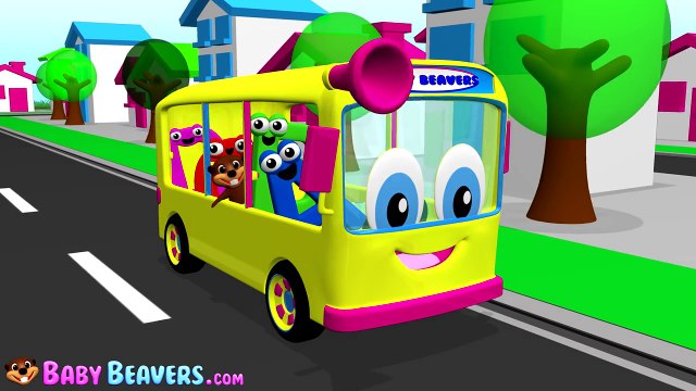 Wheels on the Bus #1 | Classic Kids Nursery Rhyme in 3D, Easy Childrens Song, Babies & Toddlers