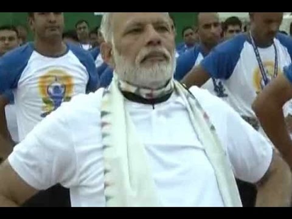 International Yoga Day: People click selfies with PM Modi at Capitol Complex, Chandigarh