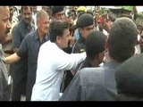 Kannauj: Anganwadi workers gherao UP CM Akhilesh Yadav over demand of permanent job