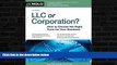 Buy NOW  LLC or Corporation?: How to Choose the Right Form for Your Business Anthony Mancuso