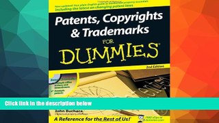 Buy NOW  Patents, Copyrights and Trademarks For Dummies Henri J. A. Charmasson  Book