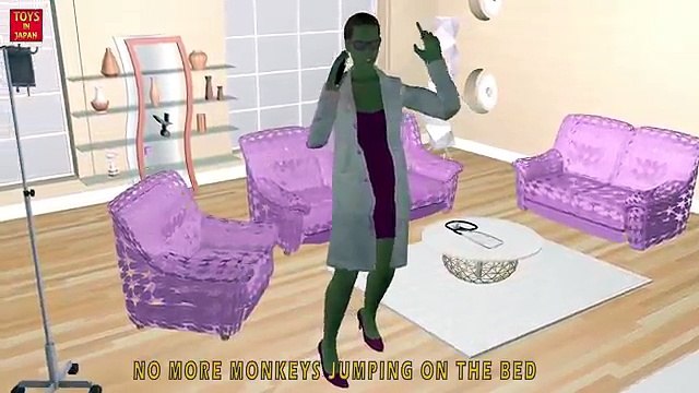 5 Little MICKEY MOUSE WHITE HULK Jumping On The Bed & MORE | Nursery Rhymes In 3D Animation