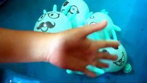 Five Wet BALLONS Finger face, fun with Finger Family Nursery Rhymes songs for Children Kids Toddler