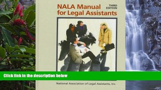Read Online National Association of Legal Assistants NALA Manual for Legal Assistants Full Book